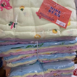 ผ้าขนหนู:รุ่นผ้าห่อตัวเด็กแรกเกิด ก.55xย.115 cm.(21*45 นิ้ว)คละลาย(ราคา/1ผืน)