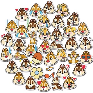 สติ๊กเกอร์ลายการ์ตูน Chip N Dale กันน้ํา 40 ชิ้น (2)