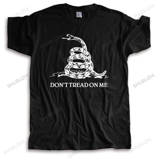 [S-5XL] GILDAN 【ขายดี】เสื้อยืดคอกลม ผ้าฝ้าย 100% พิมพ์ลาย Dont Tread On Me Gadsden Bigger คุณภาพสูง สีดํา แฟชั่นฤดูร้อน