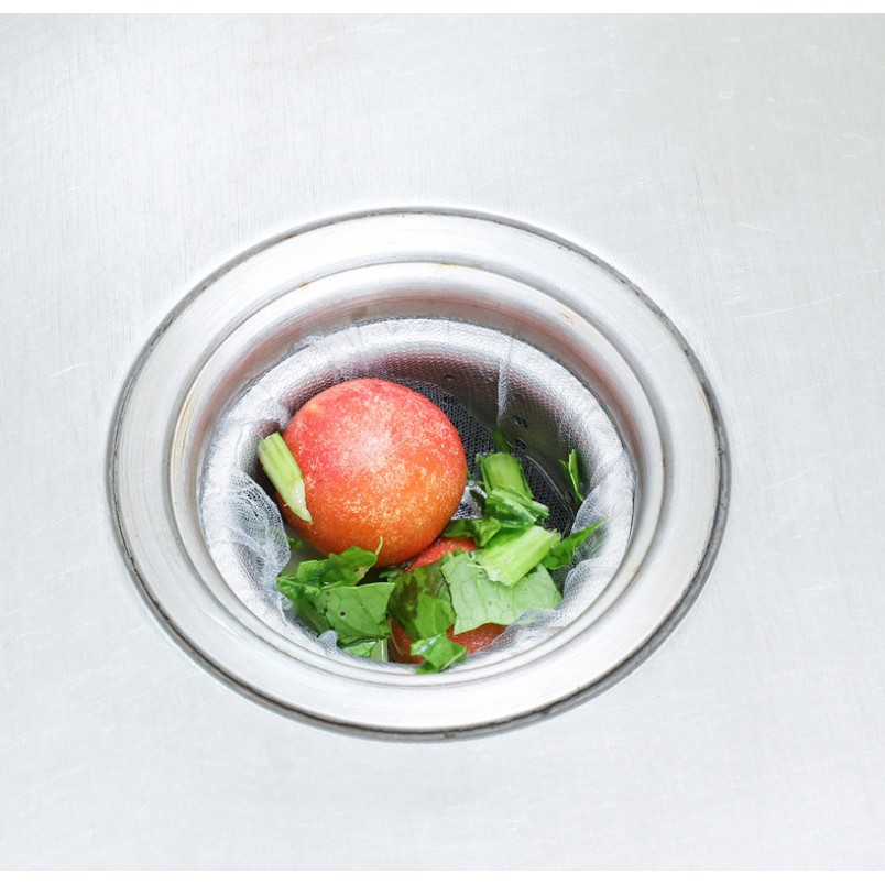 ถุงขยะตาข่ายกรองเศษอาหารใช้แล้วทิ้ง แพ็ค30 ชิ้น - รูปที่ 4