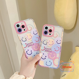 เคสโทรศัพท์มือถือแบบนิ่ม กันรอยกล้อง ลายหน้ายิ้มน่ารัก สําหรับ Samsung Galaxy M23 5G A23 A13 4G A03 S21 FE A13 4G A03 Core A10S A53 5G A73 A33 5G M52 A52 A52S A72