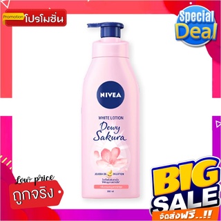 นีเวีย ดิวอี้ ซากุระ ไวท์ โลชั่น ขนาด 350 มล.Nivea Dewy Sakura White Lotion 350 ml