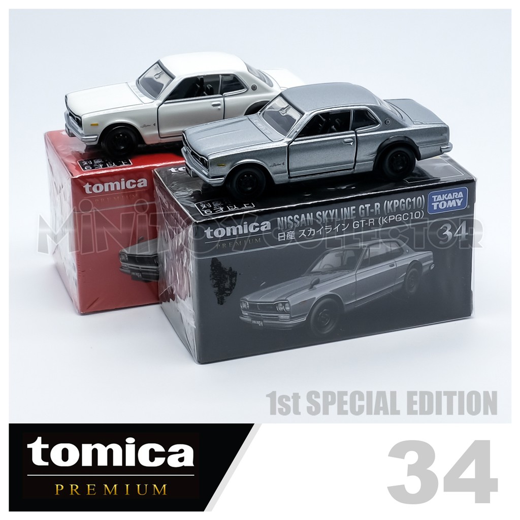 รถเหล็กTomica ของแท้ Tomica Premium No.34 NISSAN SKYLINE GT-R (KPGC10)