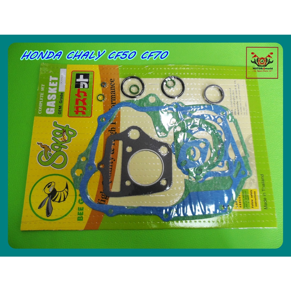 HONDA CHALY CF50 CF70 - ENGINE GASKET COMPLETE SET // ปะเก็นเครื่อง "ตราผึ้ง" ชุดใหญ่