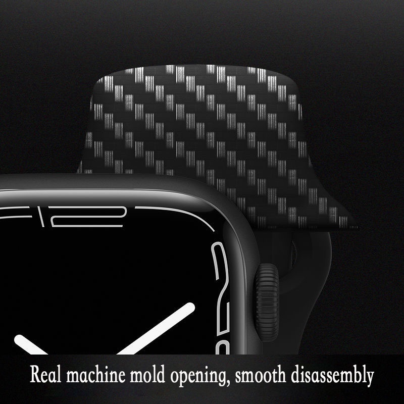 สายนาฬิกาข้อมือ คาร์บอนไฟเบอร์ แบบเปลี่ยน สําหรับ Apple Watch 7 SE 6 5 4 #8