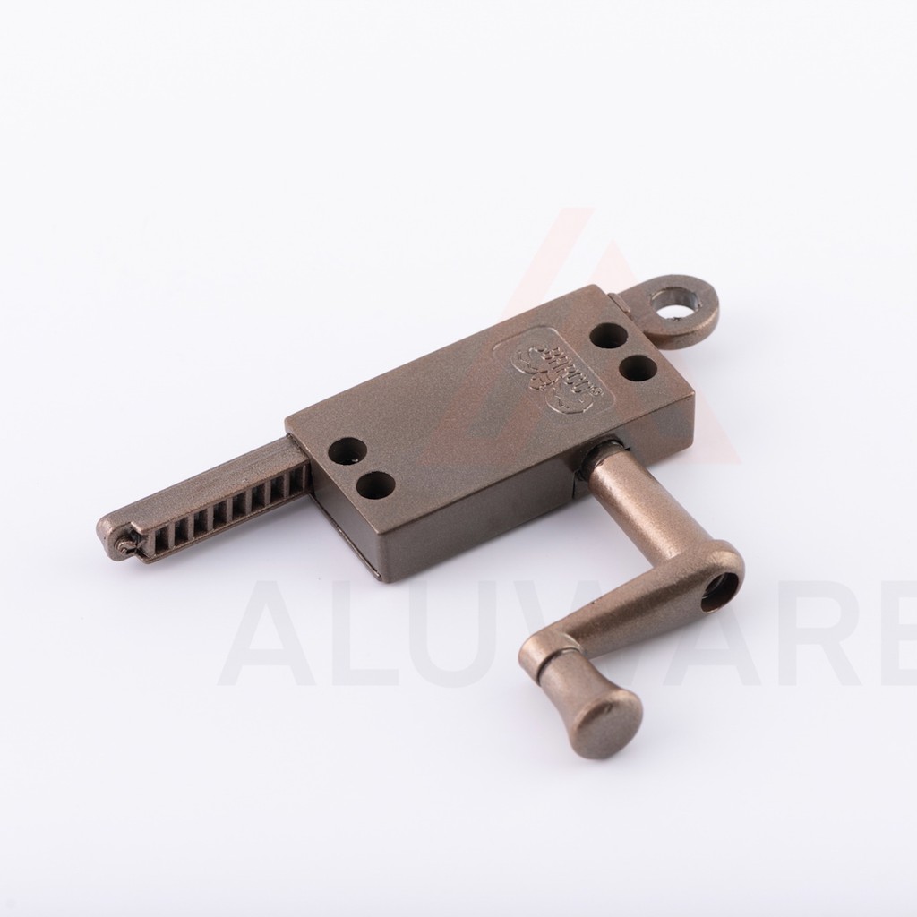 มือหมุนบานเกล็ด Barco ( เงิน ชา ) บาร์โก้ มือหมุนหน้าต่างบานเกล็ด มือหมุน บานเกล็ด ที่หมุน ที่หมุนบานเกล็ด Aluware AW074 - รูปที่ 4