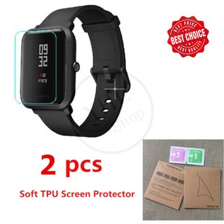 YHL TPU Ultra Thin HD Screen Protector ฟิล์มกันรอย ฟิล์มใสกันรอยสำหรับ Amazfit BIP watch (2ชุด/แพ๊ค)