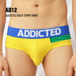 ADDICTED : BACK STRIPE BRIEF (เหลือง)