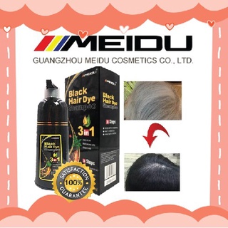 แชมพูปิดผมหงอก Meidu Hair Color Shampooพร้อมส่ง ทุกสีจ้า  เปลี่ยนสีผมใน 5 นาที ปริมาณ 500ml.