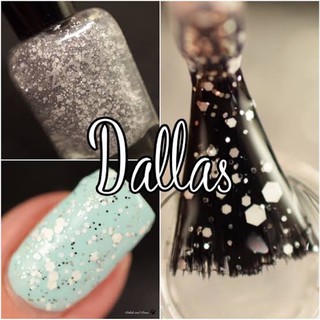 พร้อมส่ง Zoya Dallas   ตัวท๊อปเปอร์ทาชั้นบนสุด เพิ่มความเก๋ให้กับฟินิชลุค มาในน้ำเบสใส กลิตเตอร์เล็กสีเงิน