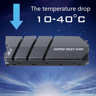 NAMA 1Set M.2 SSD NVMe NGFF Heat Sink Aluminum Heatsink with Thermal Pad for M2 2280