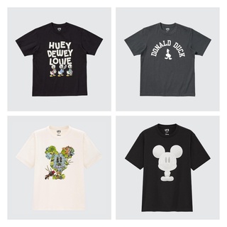 ใหม่ Uniqlo เสื้อยืดแขนสั้น พิมพ์ลาย Disney Mickey MFA ARCHIVE สําหรับผู้ชาย และผู้หญิง 449509