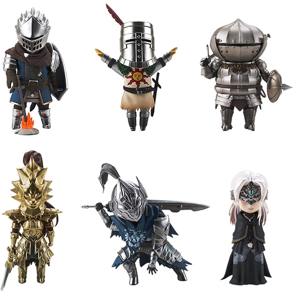 ครบชุด 6 ตัว Dark Souls Blind Box Bandai Box Egg Surrounding Ornaments Black Soul Sun Rider