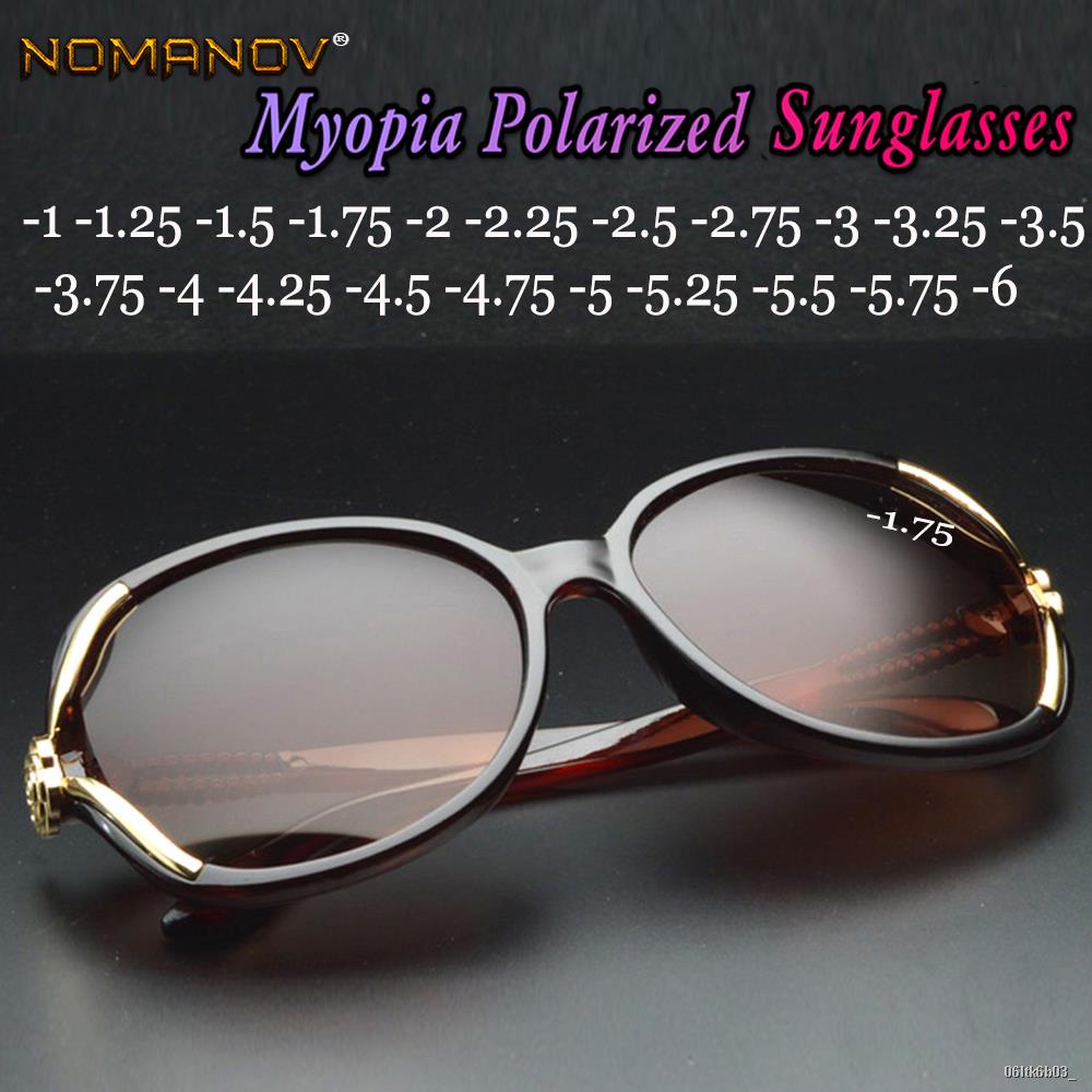 2019 Sale Butterfly Women Polarized Sun Glasses Ladies Sunglasses Diopter Custom Made Myopia Minus Prescription Lens -1