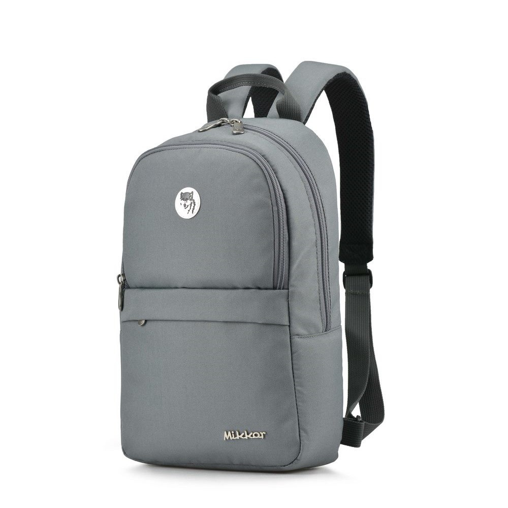 กระเป๋าเป้สะพายหลัง Mikkor The Ella Light Grey