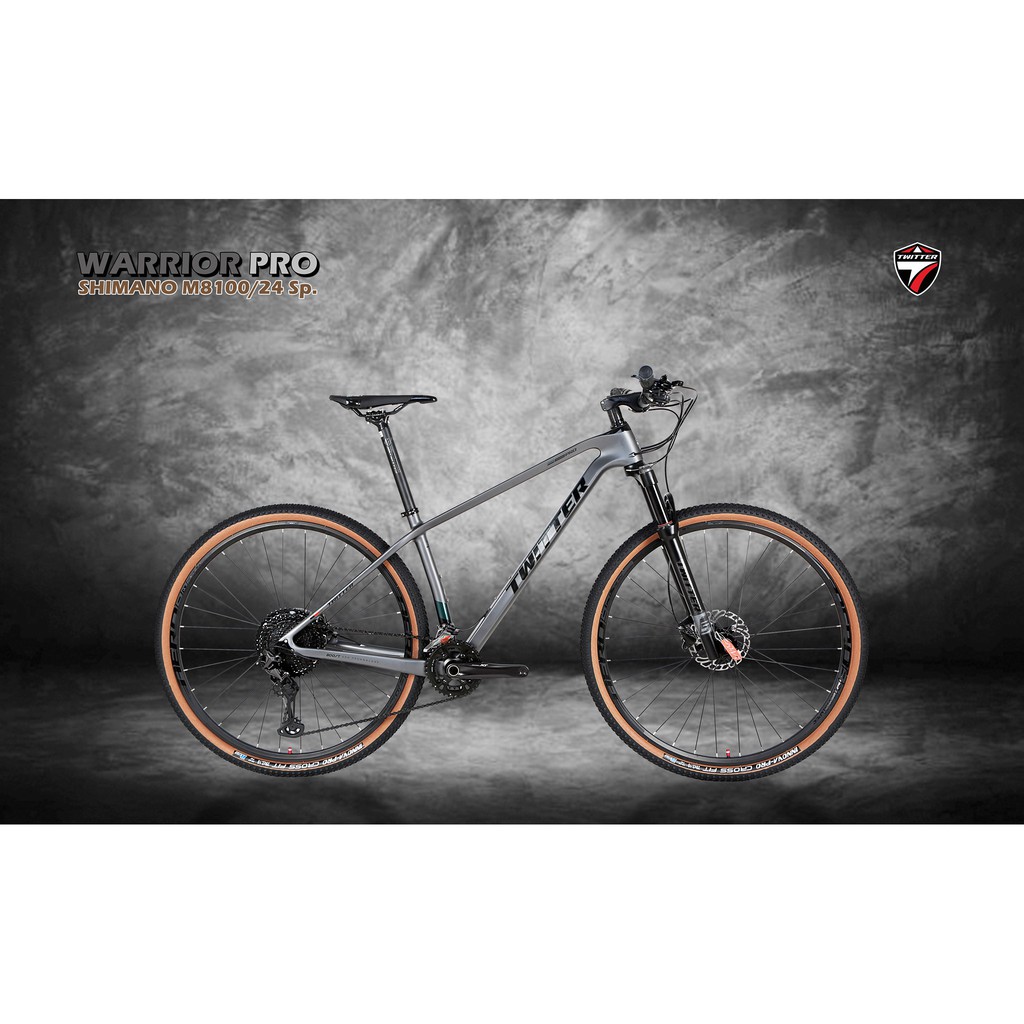 จักรยานเสือภูเขาTWITTER WARRIOR PRO 24 Speeds XT M8100 เฟรมคาร์บอน ล้อ 29 (2021)