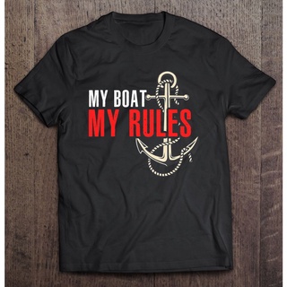 【2022New】เสื้อยืด พิมพ์ลายกัปตันเรือ My Boat My Rules ของขวัญสําหรับเด็ก