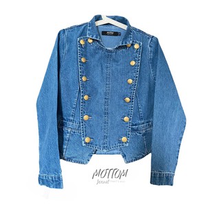 MOTTOM - TOP FANS JACKET ท็อปแฟน แจ็คเก็ตยีนส์ผู้หญิง