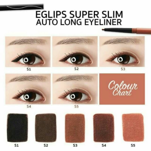 Eglips Super Slim Auto Long Eyeliner 0.12g.