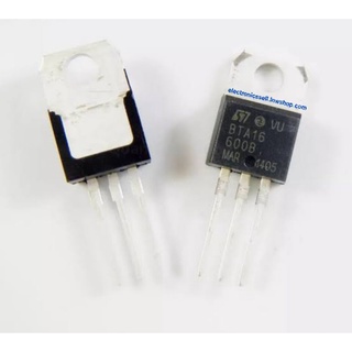 BTA16-600B BTA 16 - 600 ไตรแอค TRIAC ตัวถังTO-220 อุปกรณ์ อะไหล่ อิเล็กทรอนิกส์ electronics ส่งของเร็ว สั่งปุ๊บส่งปั๊บ