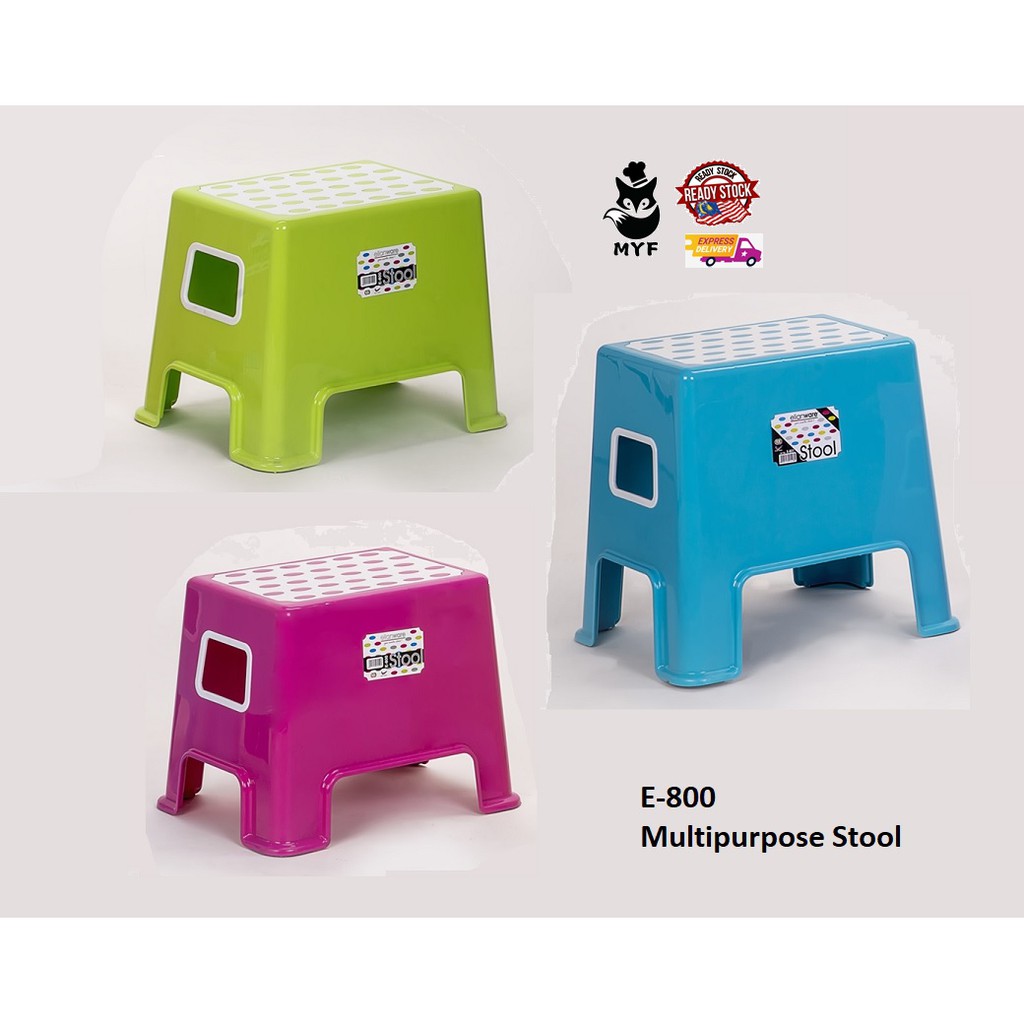 Elianware เก้าอี้อเนกประสงค์ แปลงบันไดสตูลเก้าอี้พลาสติก E-800/E-801