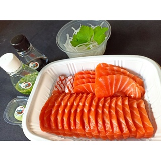 แซลมอน Salmon Norway ซาชิมิ 500 กรัม ส่งทั่วไทย