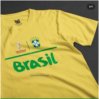 เสื้อยืด ผ้าฝ้าย พิมพ์ลายฟุตบอล Qatar World Cup DISTRO Brazilian NEYMAR SAMBA DIGITAL สําหรับผู้ชาย