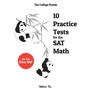 The College Pandas 10 Practice Tests for the SAT Math [Paperback] หนังสือภาษาอังกฤษมือ1 (ใหม่) พร้อมส่ง