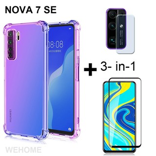 huawei nova 7 se เคสกระจกนิรภัยกันรอยสําหรับกล้องถ่ายรูป