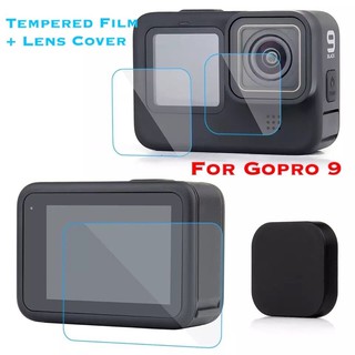 ฟิล์มกระจกกันรอย GoPro Hero 9 Black พร้อมฝาปิดเลนส์