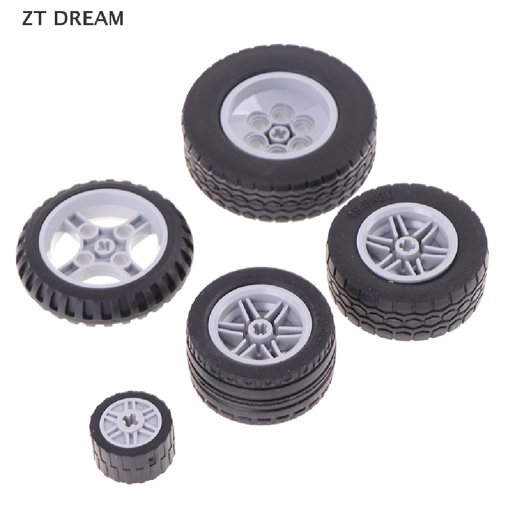 ZTD Technic Parts for Lego Kits Tire Wheel Hub RC Car Building Blocks Model Sets DIY 07
