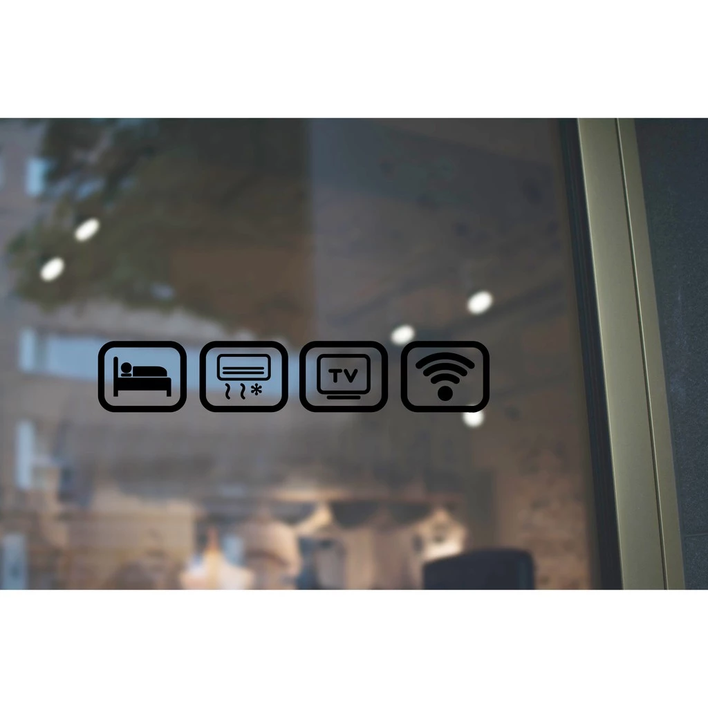 สติ๊กเกอร์ติดกระจก icon ร้านกาแฟ G0008 ขนาด 10x8 ซม. 4 แบบ thumbnail 4