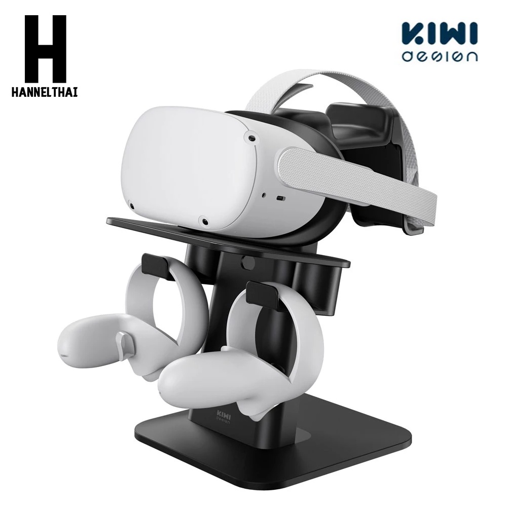 KIWI design Upgraded VR Stand Headset Display And Controller Holder Mount Station For Oculus Quest 1