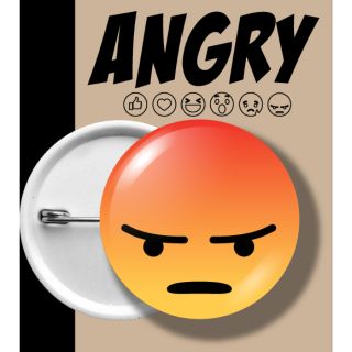 เข็มกลัด โกรธ FB ANGRY