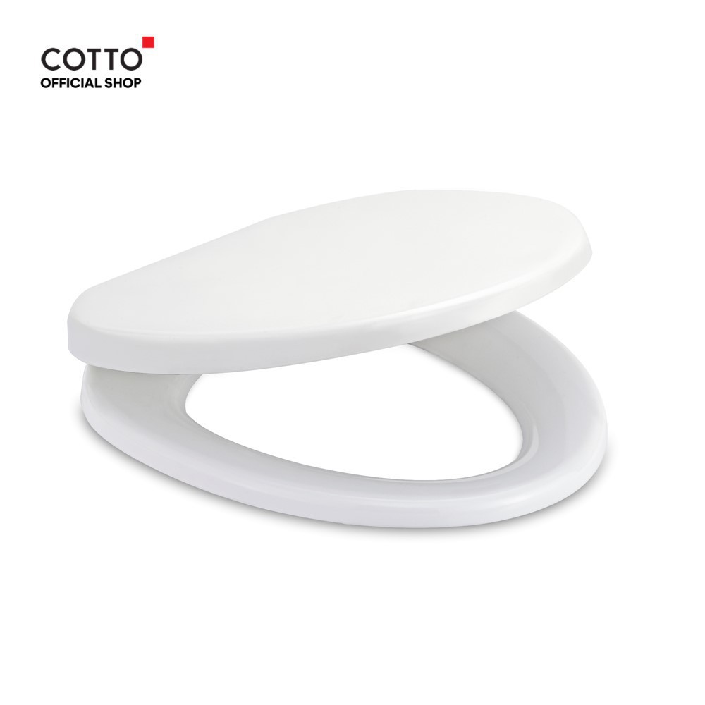 ✌❒△COTTO ฝารองนั่งสุขภัณฑ์เปิด ปิด กันการกระแทก ทรงกลม รุ่น C90055