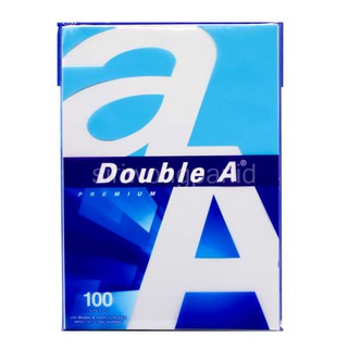 กระดาษถ่ายเอกสาร ขนาด A4 80แกรม 100แผ่น Double A