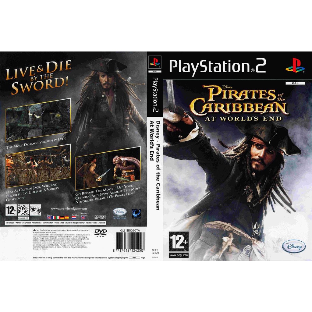 แผ่นเกมส์ PS2 Disney Pirates of the Caribbean - At World's End คุณภาพ ส่งไว (DVD)