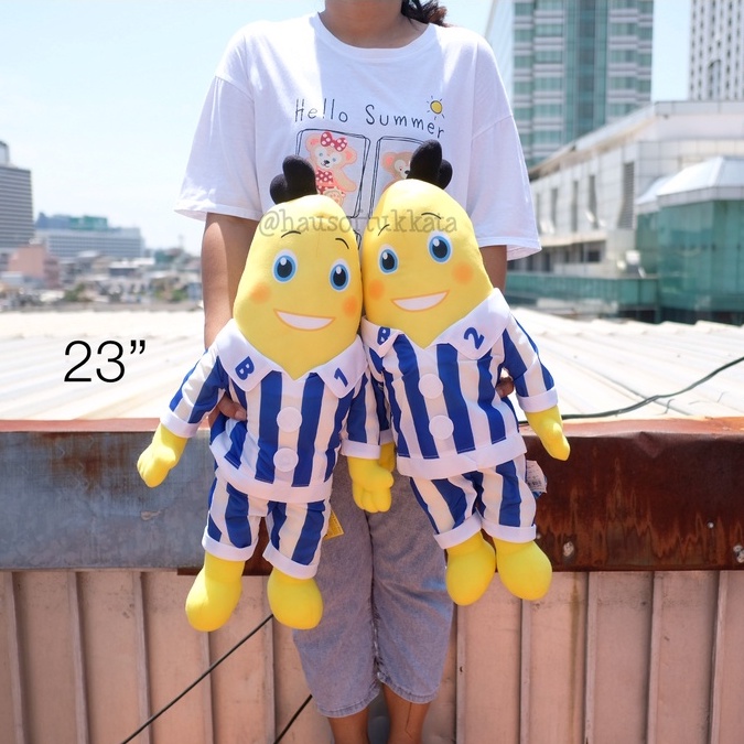 ตุ๊กตา Bananas in Pyjamas กล้วยหอมจอมซน B1 บี1 & B2 บี2 ท่ายืน 13/18/23นิ้ว กล้วยหอม ตุ๊กตากล้วยหอม