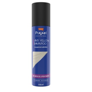 Lolane Pixxel Anti-Yellow Shampoo 250 ml. แชมพูลดเหลือง ไม่มีแอมโมเนีย 250มล