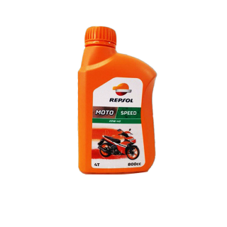 REPSOL 4T SPEED 20W40 ราคา 1 ขวด กึ่งสังเคราะห์ สำหรับรถเก่า ** พร้อมโอโม 1 ซอง **