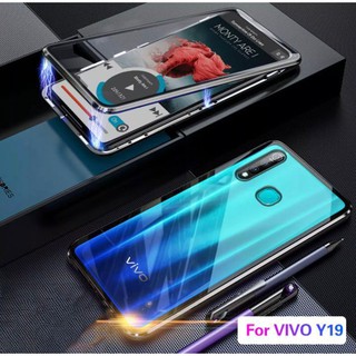 Case Vivo Y19 เคสวีโว่ วาย19 เคส Vivo Y19 เคสแม่เหล็ก ไม่มีกระจกด้านหน้า เคสประกบ360 Magnetic Case 360 degree เคสมือถือ