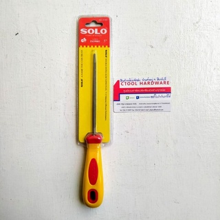 ตะไบสามเหลี่ยม#3390-5" ด้ามเหลืองแดง SOLO ของแท้ -Authentic Double Extra Slim Taper File - ซีทูล Ctoolhardware