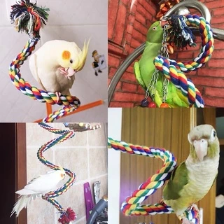 F-1 ของเล่นนกแก้ว เชือก มีสายเหล็กข้างใน บิดงอตามใจชอบได้