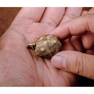 [Handmade] Tortoise Bell พวงกุญแจกระดิ่งเต่า 3*2ซม ขนาดเล็กมาก! [ทองเหลือง]