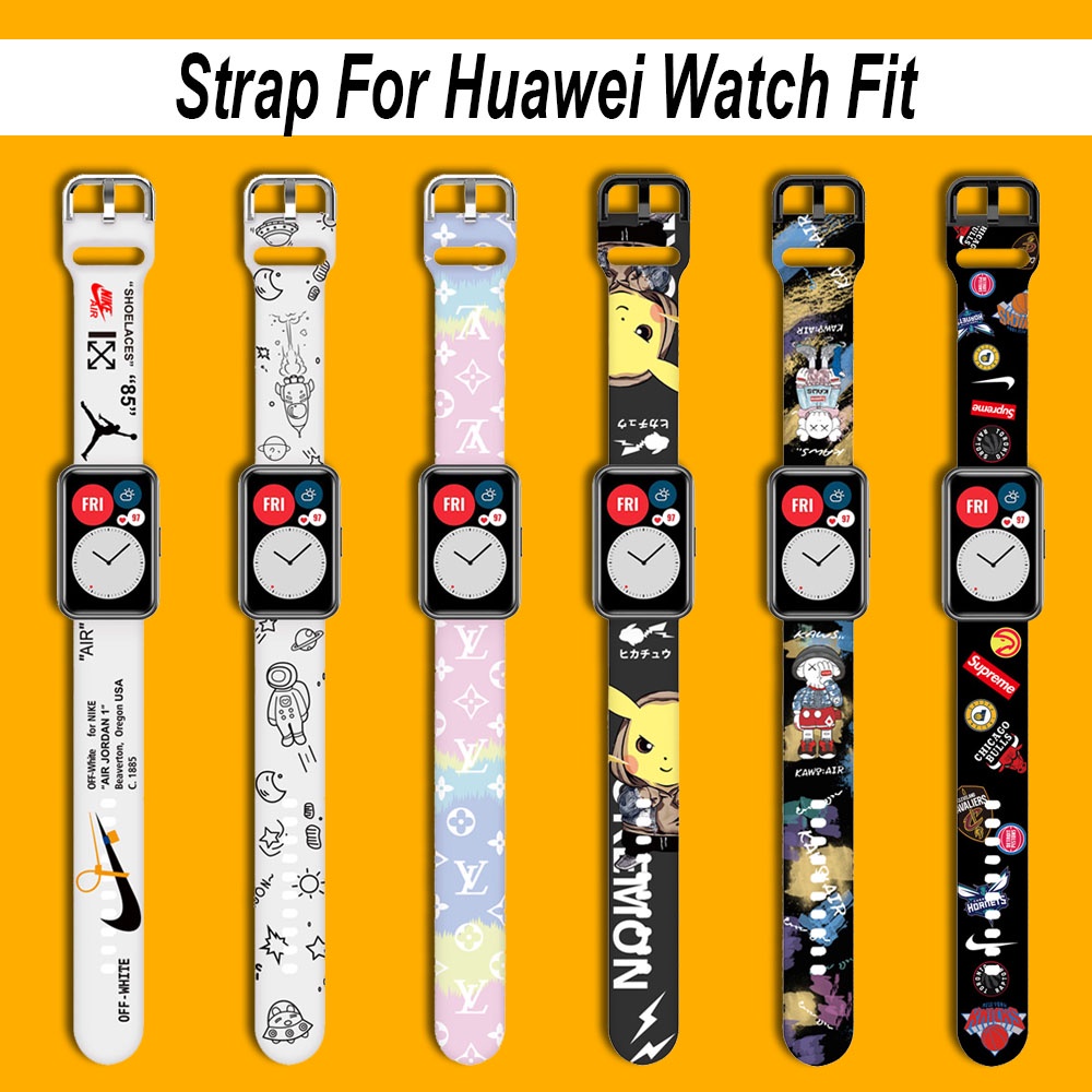 สายนาฬิกาข้อมือซิลิโคน ระบายอากาศ น่ารัก อุปกรณ์เสริม สําหรับ Huawei Watch Fit 2 3 / Huawei Watch Fit Special Edition