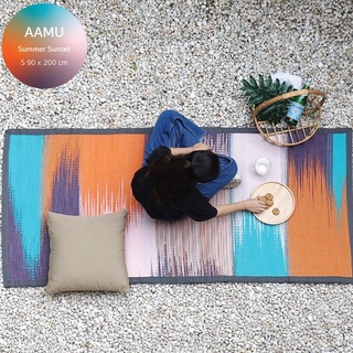 PDM เสื่ออเนกประสงค์ ลาย AAMU (Summer Sunset) Size S 90x200 cm. เสื่อ เสื่อตกแต่ง เสื่อแทนพรม เสื่อแต่งบ้าน