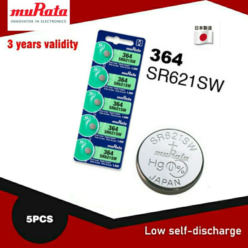 Murata(sony)621 sr621sw 364 Lr621 1.5vแท้