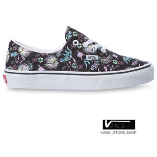 VANS ERA PARADISE FLORAL BLACK TRUE WHITE SNEAKERS สินค้ามีประกันแท้