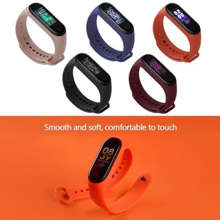 ⏩พร้อมส่ง สาย Wristband สายเสริม สายรัดข้อมือ Xiaomi Mi Band 3 4 สายซิลิโคน Miband 4 miband3 มี่แบน3 mi band3 mi band 4