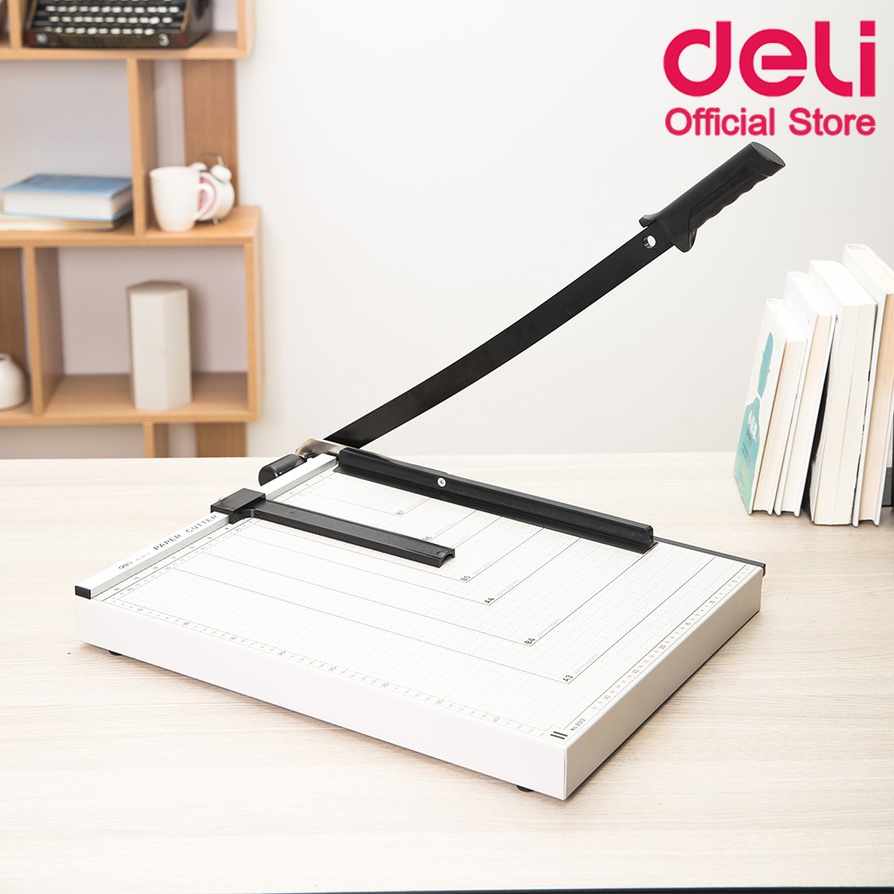 Deli 8012 Lever Paper Trimmer แท่นเหล็กตัดกระดาษ ขนาด A3 (460 x 380mm ...